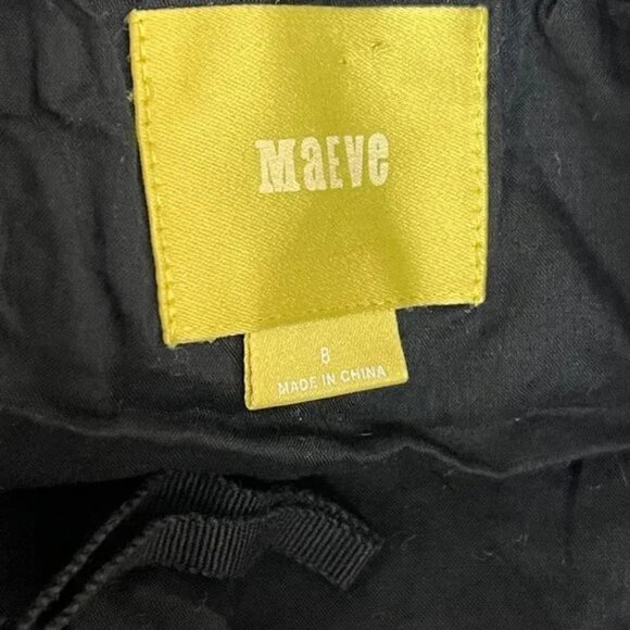 Maeve Anthropologie Remy Black & White Striped Pleated Mini Skirt Size 8 - Picture 5 of 5